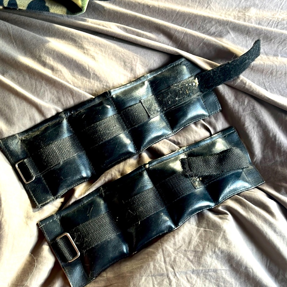Ankle/wrist weights. Good tough leather, these will last a lifetime.